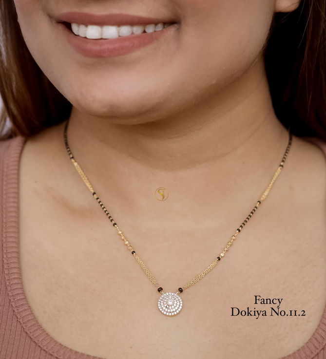 Designer Daily Wear Dokiya Mangalsutra 20 Wholesale Shop In Surat
